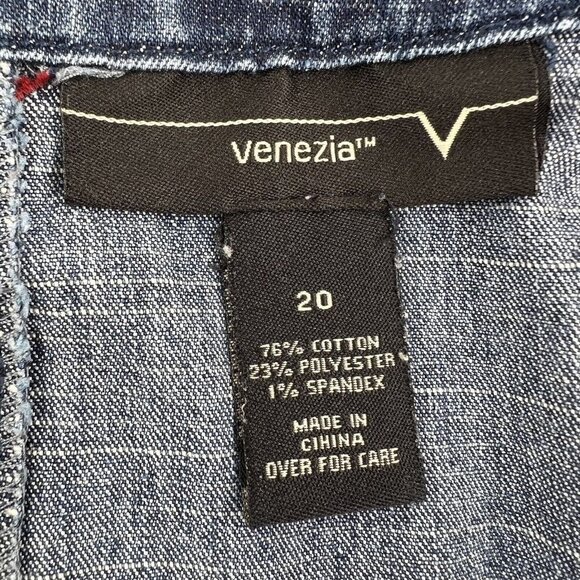 Venezia Women's size 20 Jean Denim Skirt stretch Straight - Picture 3 of 5